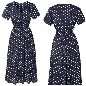 Polka Dot Midi Dress